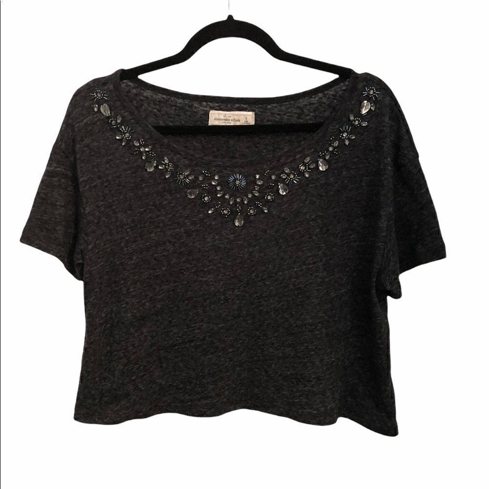 Beaded Abercrombie and Fitch half shirt